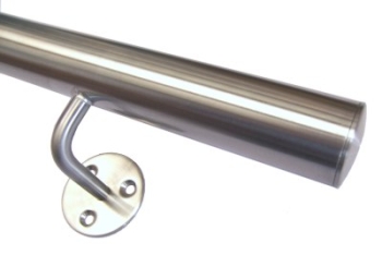 Edelstahlhandlauf 42,4 mm, mit 3-Lochbefestigung, L�nge 5000 mm